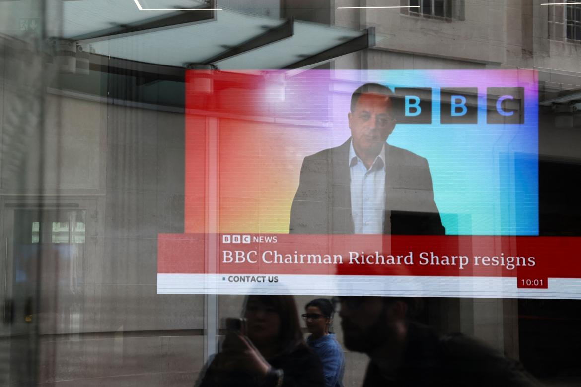Renuncia de Richard Sharp, presidente de la BBC. Foto: REUTERS.