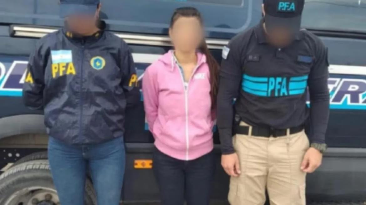 La mujer fue detenida en la ciudad de Plottier. Foto: PFA