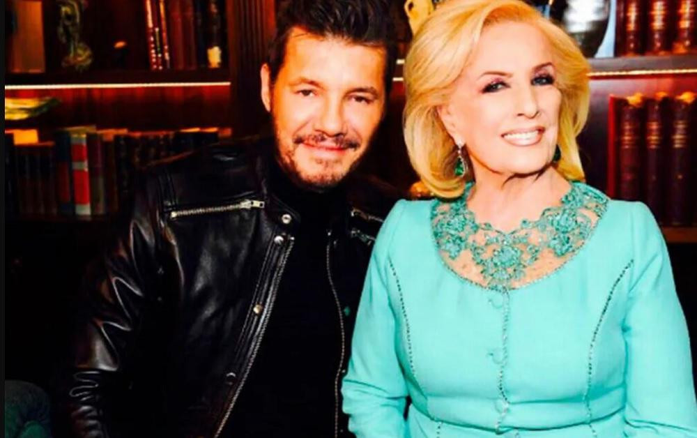 Marcelo Tinelli y Mirtha Legrand. Foto: archivo.