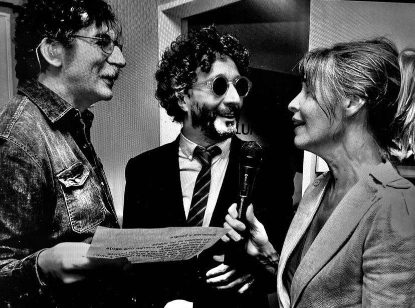 Charly García, Fito Páez y Fabiana Cantilo. Foto Twitter @la_parabellum.