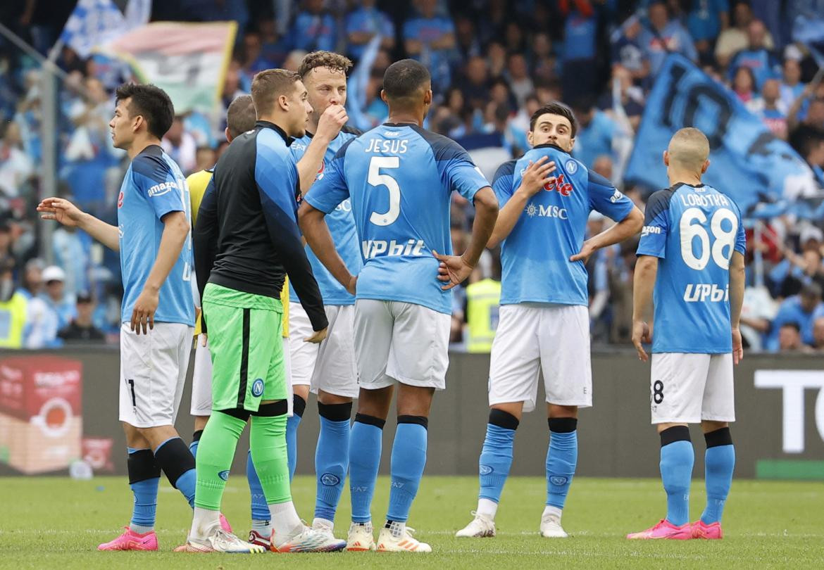 Napoli vs. Salernitana. Foto: Reuters.