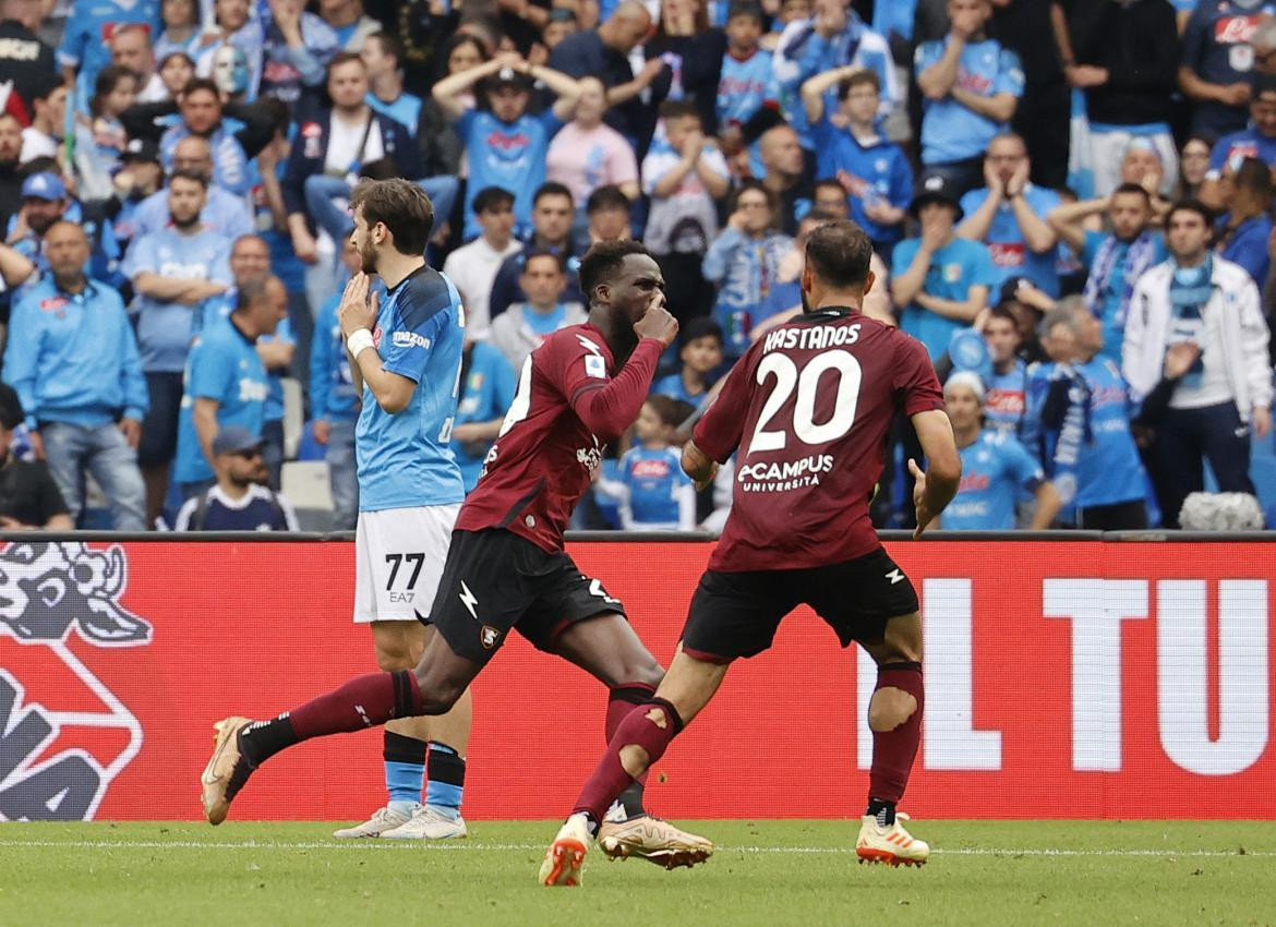Boulaye Dia; Napoli vs. Salernitana. Foto: Reuters.