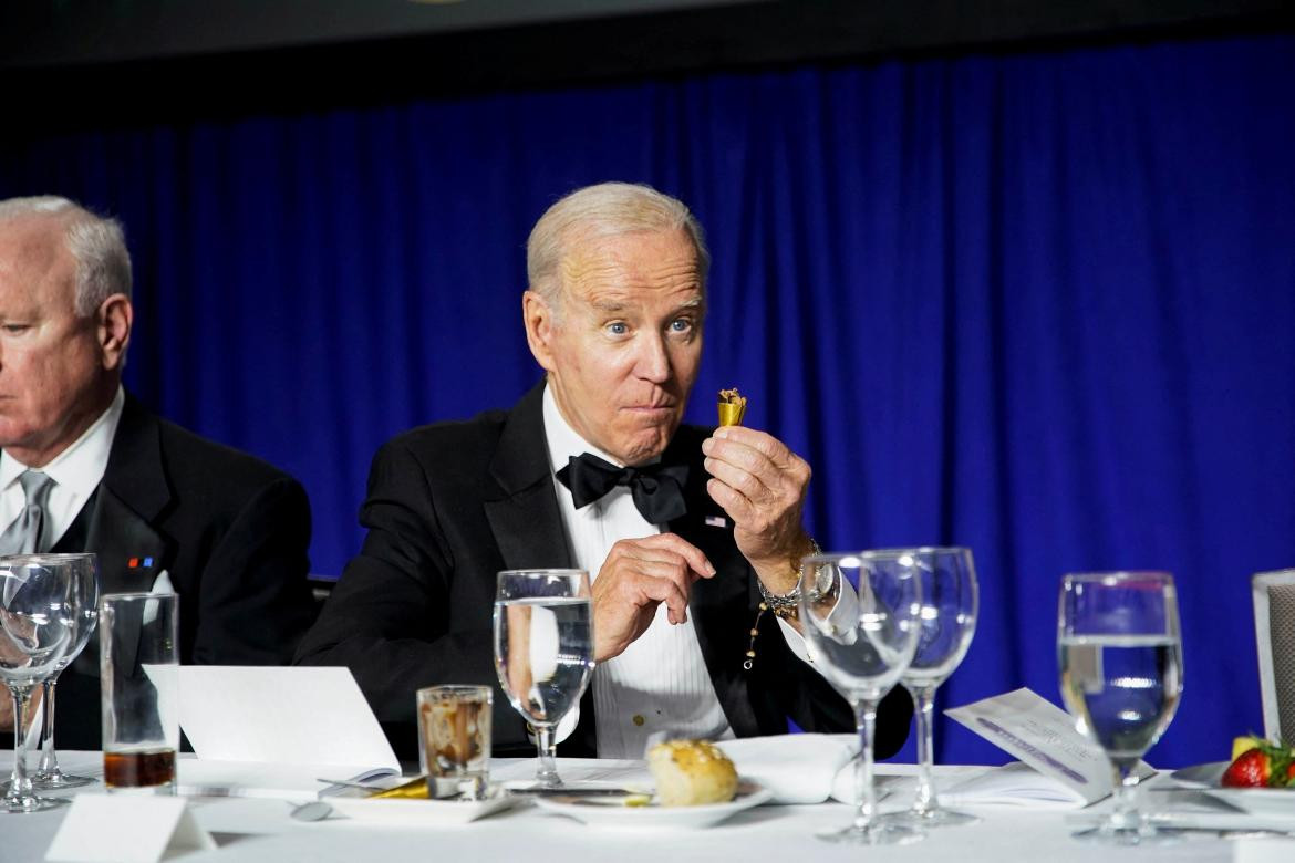 Joe Biden, cena con corresponsales,. Reuters