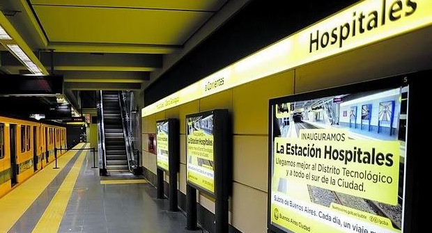 Línea H, estación Hospitales. Foto: redes.