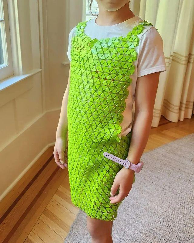 Así es la ropa creada mediante impresión 3d. Foto: Instagram @zuck.