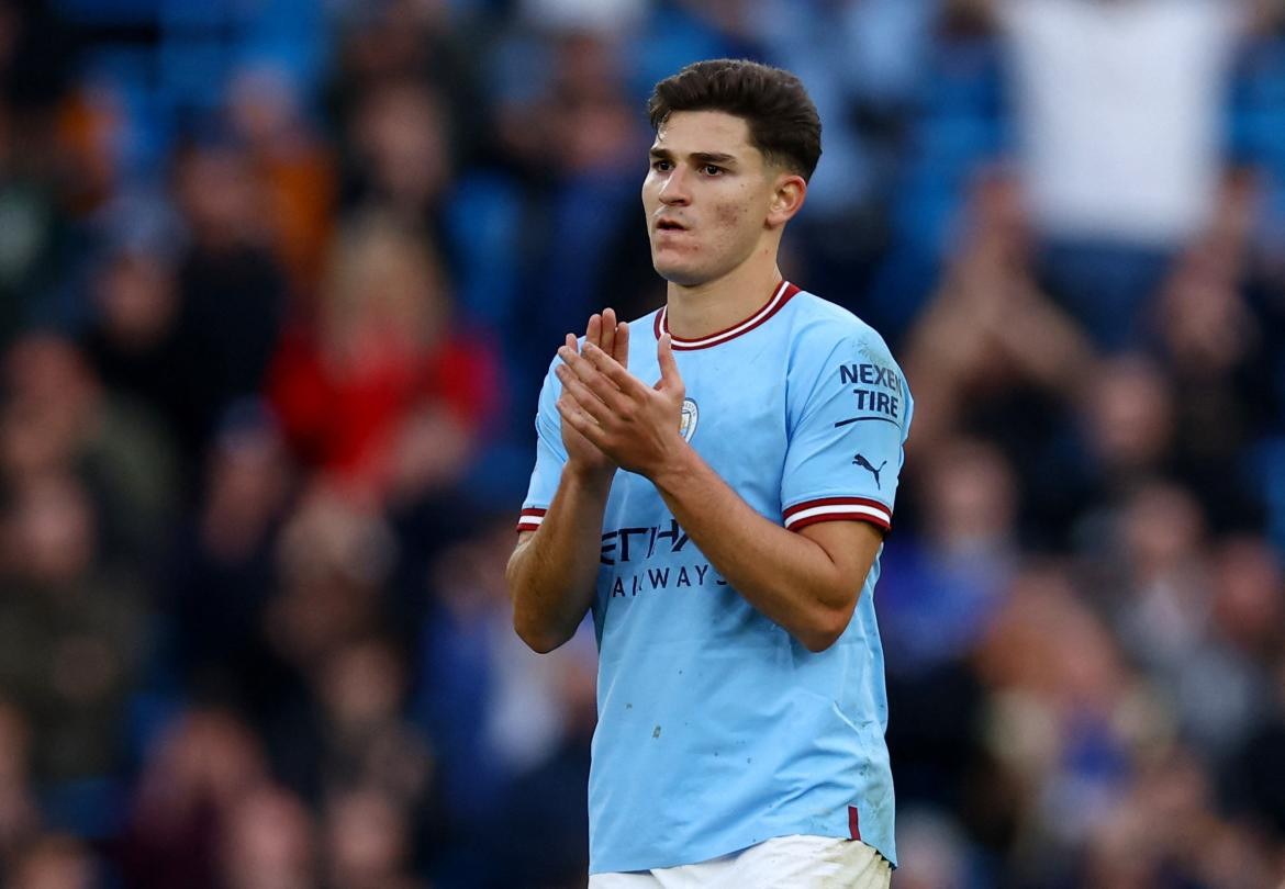 Julián Álvarez; Manchester City. Foto: Reuters.