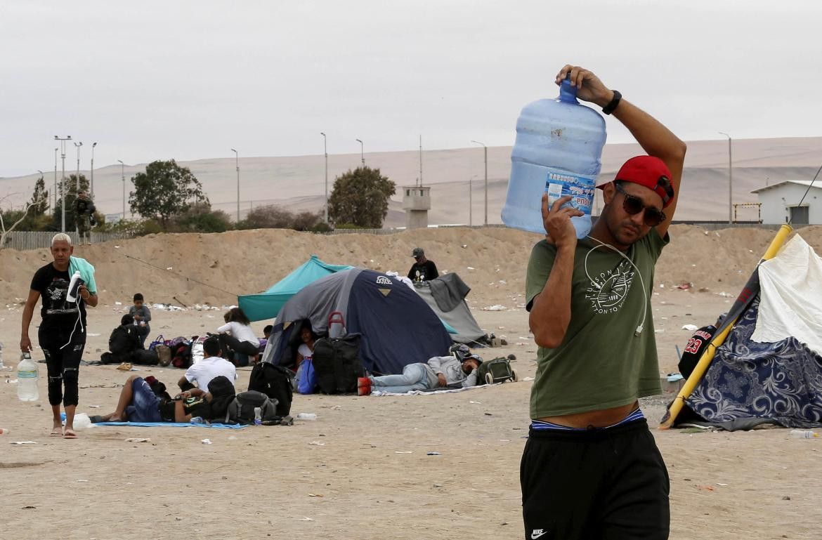 Crisis migratoria en la frontera entre Perú y Chile 2. Foto: Reuters.