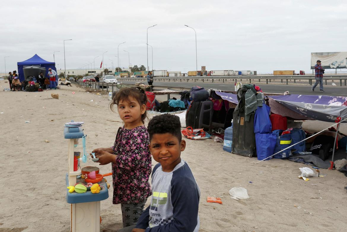 Crisis migratoria en la frontera entre Perú y Chile 3. Foto: Reuters.