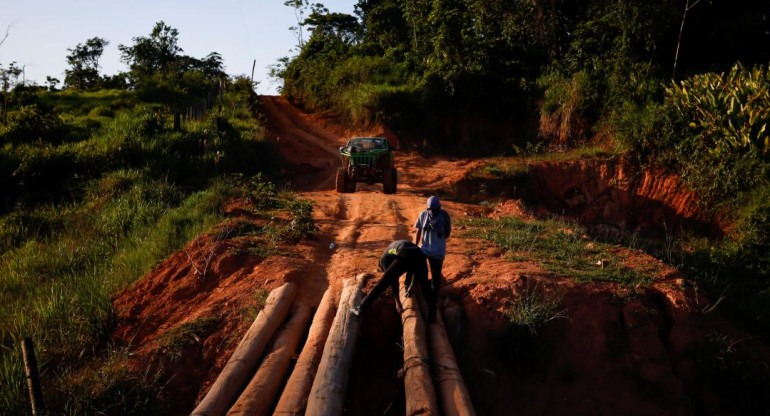 camino tierra indígena yanomami en Alto Alegre_estado de Roraima_Brasil_Reuters