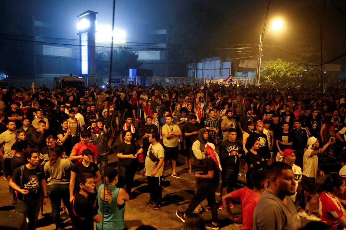 Protestas en Paraguay. Foto: Reuters.