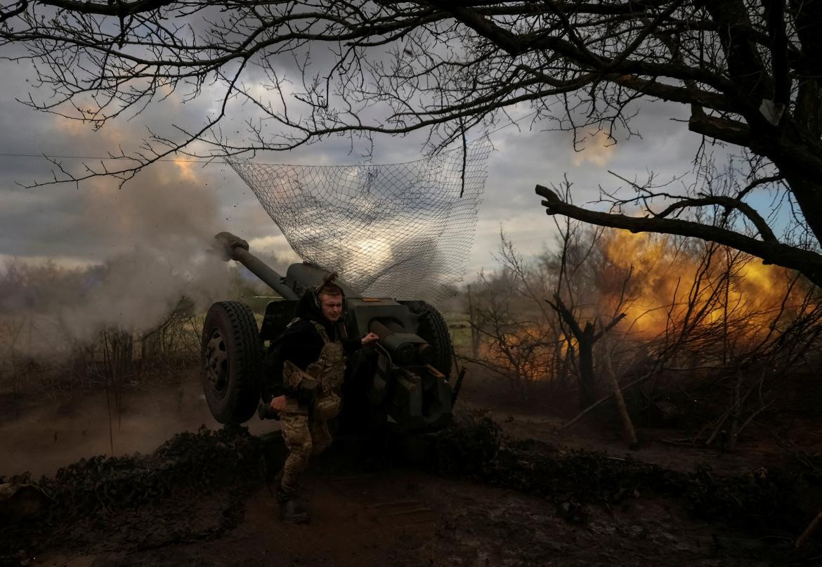 Batalla en Bajmut. Foto: Reuters.