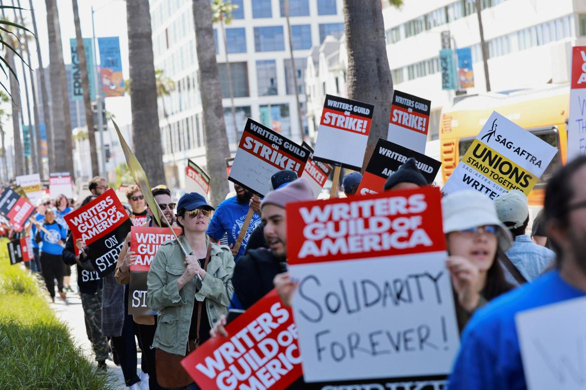 Huelga en Hollywood. Foto Reuters.