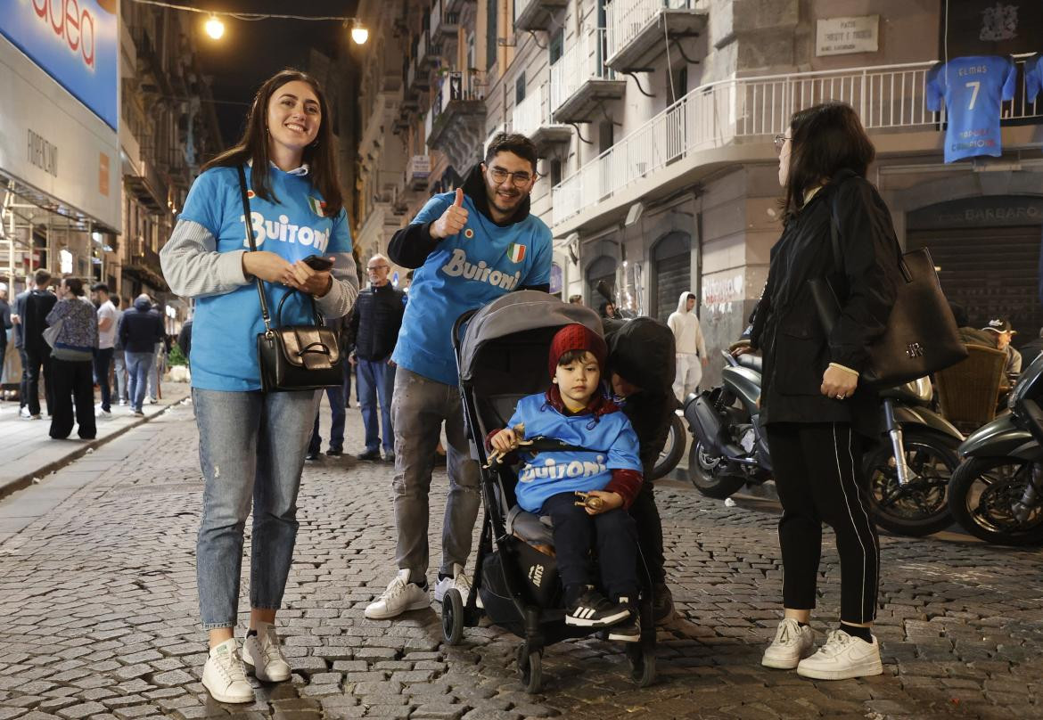 Hinchas de Napoli, Serie A. Foto: Reuters