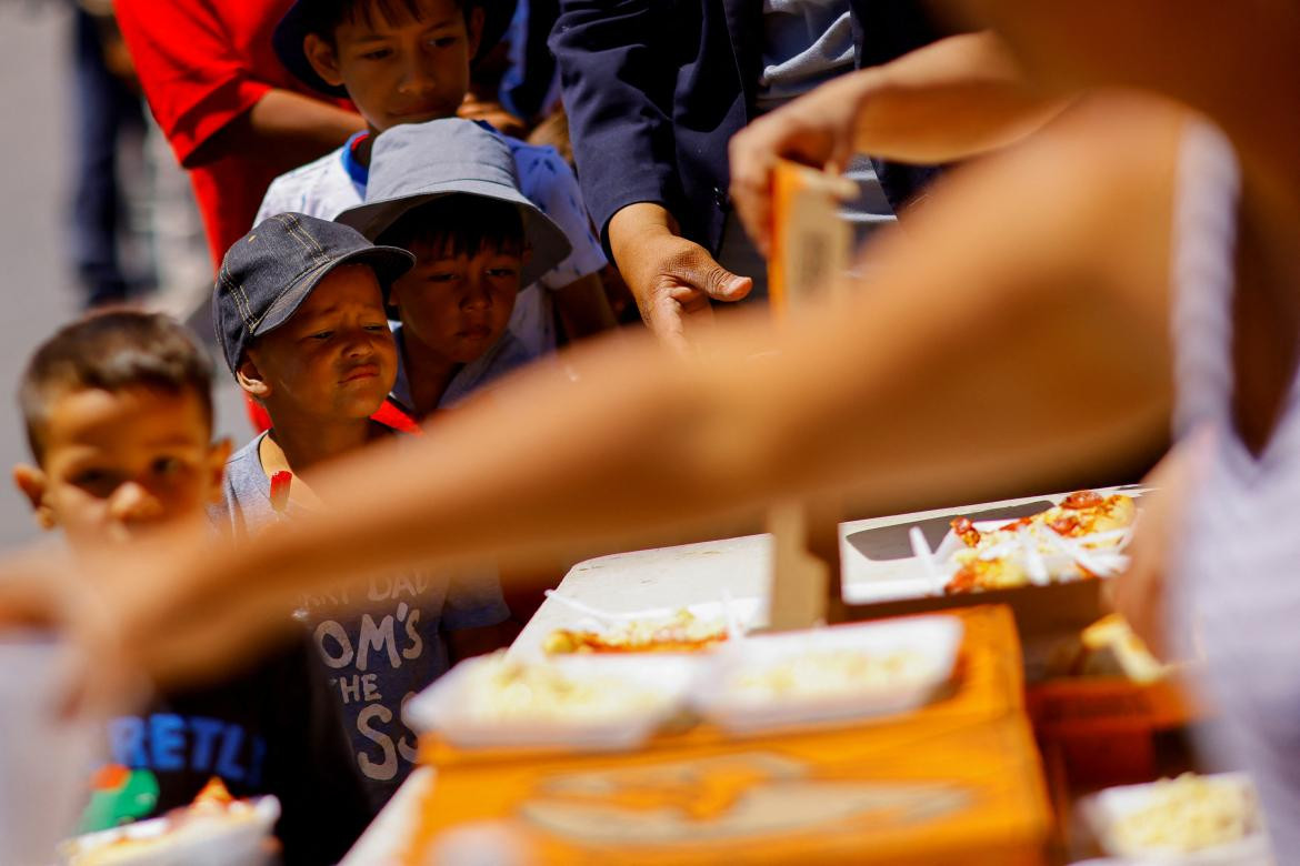 Día del niño en un centro de detención de migrantes en México. Foto: Reuters.