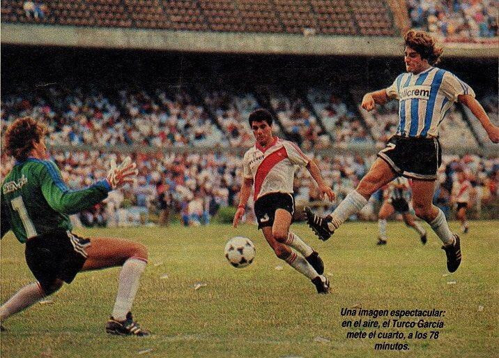 River Plate 2 - 5 Racing Club; 17 de marzo de 1991. Foto: NA.
