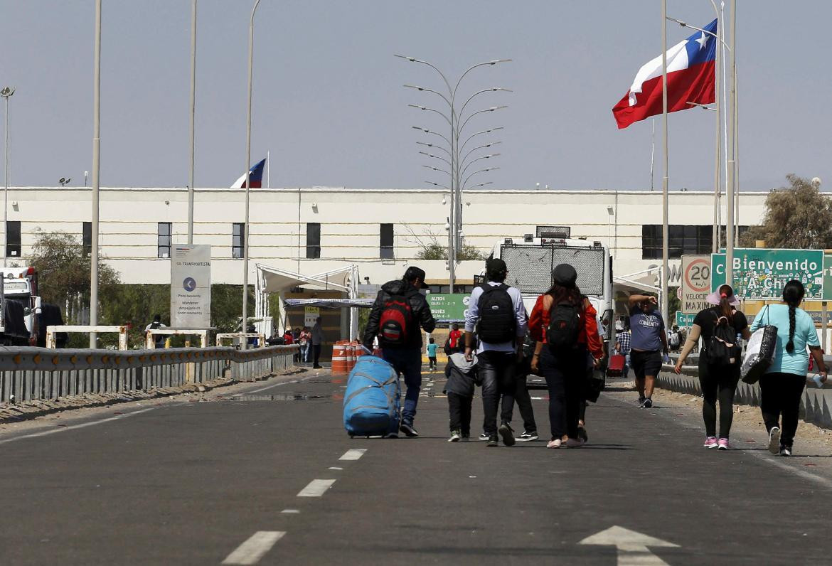 Migrantes en Chile. Foto: Reuters