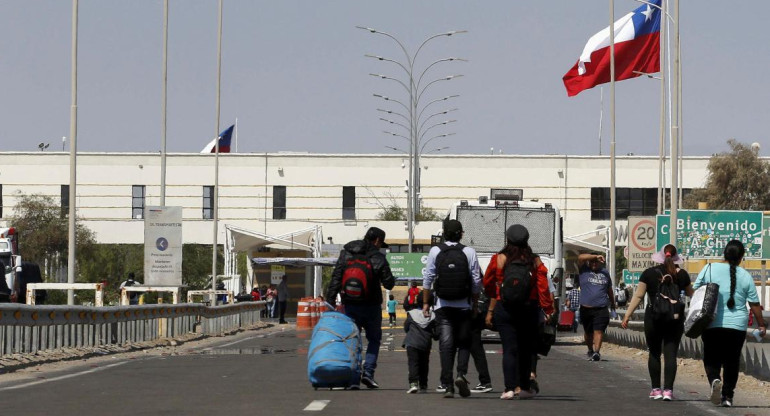 Migrantes en Chile. Foto: Reuters