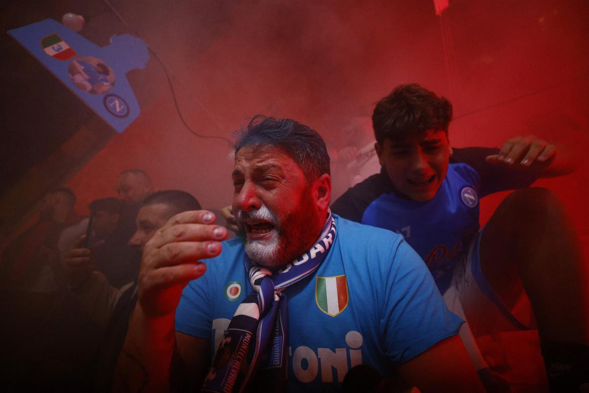 Festejos Napoli campeón. Foto: Reuters