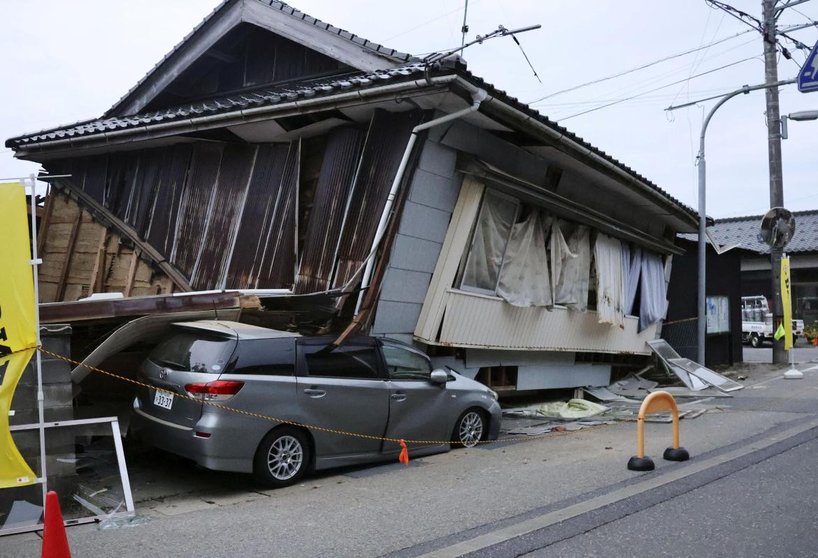 Los destrozos tras los terremotos en Japón. Foto: Reuters.