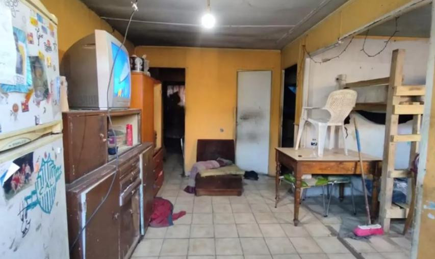 Casa de los niños agredidos por sus padres en Bahía Blanca. Foto: NA.