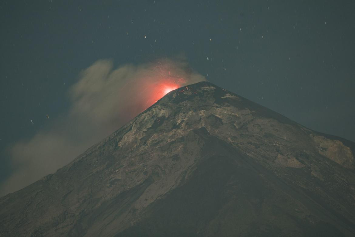 Vista detallada del volcán. Fuente: EFE. 