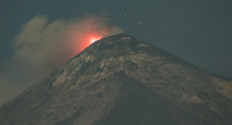 Vista detallada del volcán. Fuente: EFE. 