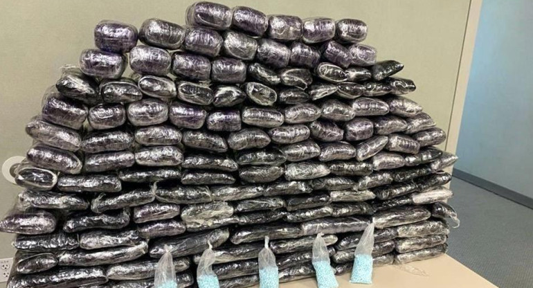 Pastillas de fentanilo secuestradas por Estados Unidos. Foto: Reforma