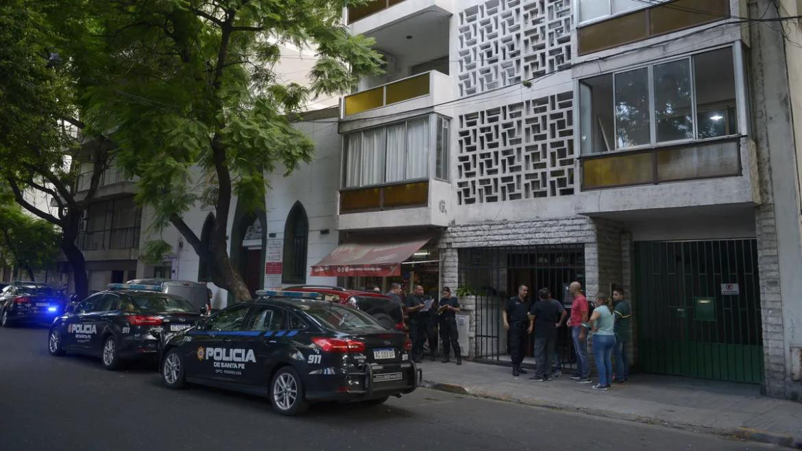 El lugar de la escena del crimen en Rosario. Foto: La Capital