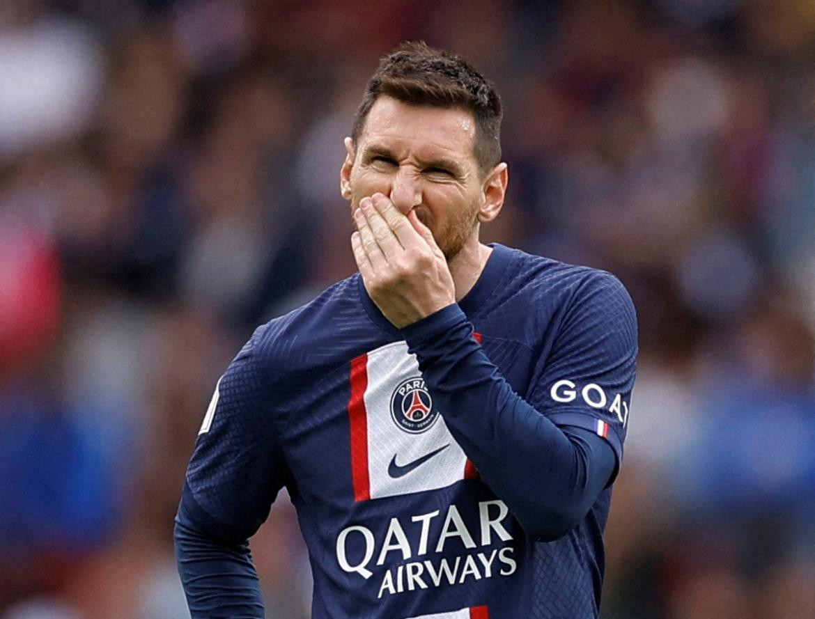 Lionel Messi en el PSG. Foto: REUTERS.