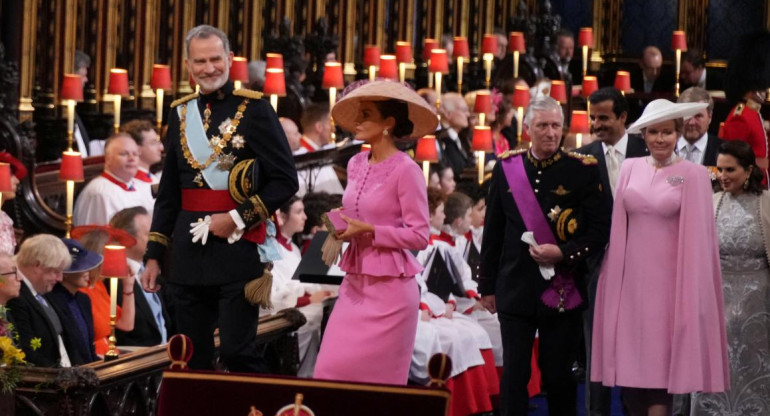 Rey de España en la coronación de Carlos III. Foto: REUTERS.