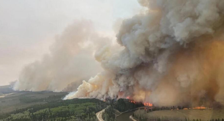Incendios en Canadá. Foto: Reuters