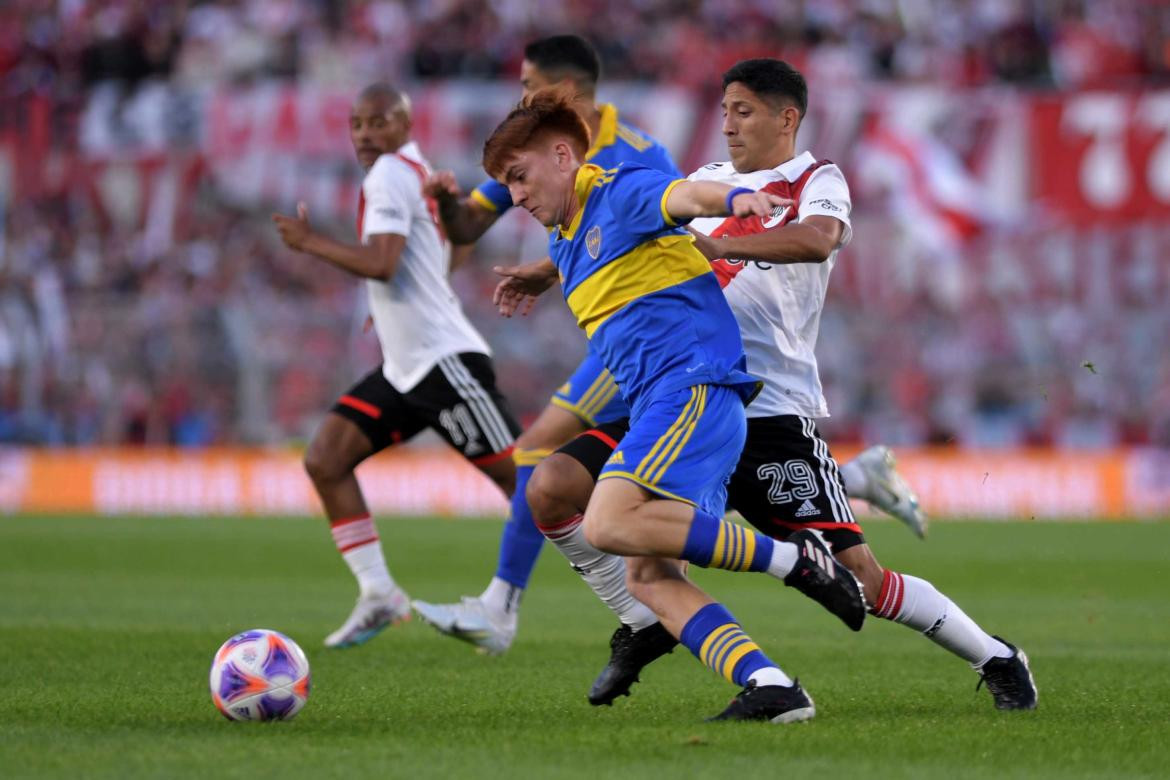 Valentín Barco; River Plate vs. Boca Juniors; Superclásico. Foto: Télam.