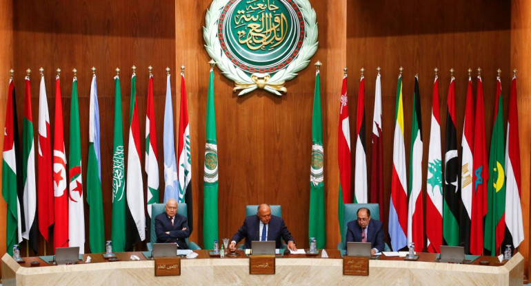 La Liga Árabe reunida en El Cairo. Fuente: Reuters