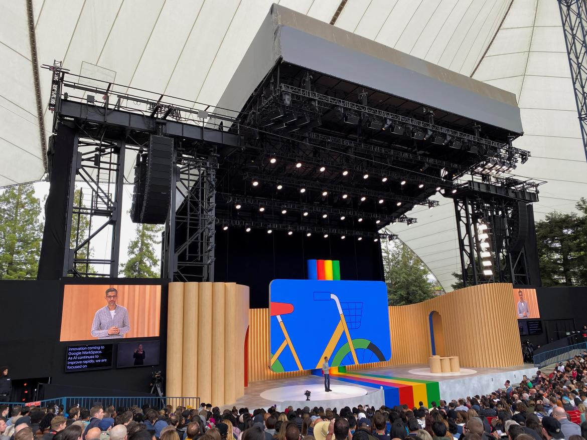Evento Google I/O 2023, tecnología. Foto: Reuters