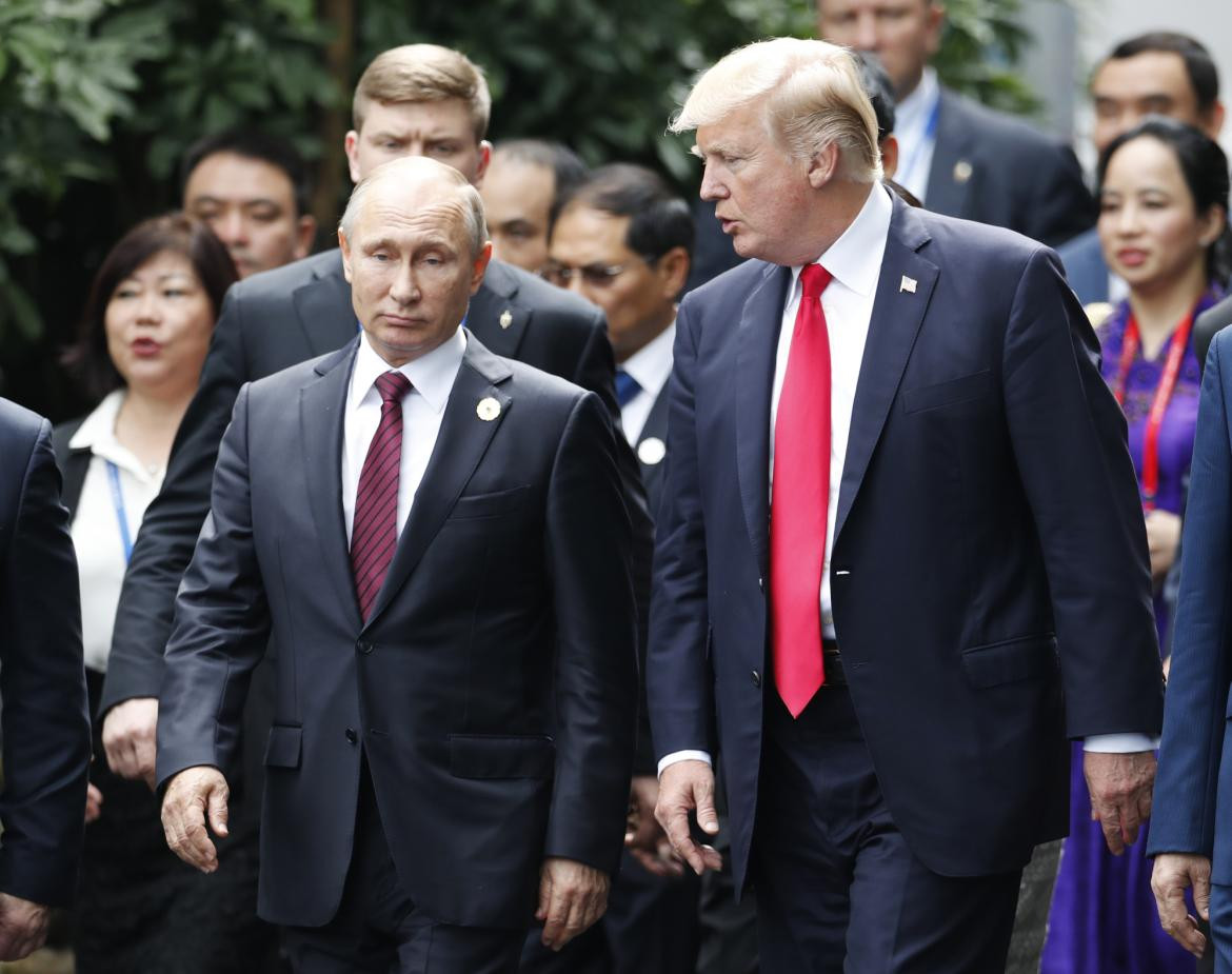 Donald Trump y Vladimir Putin. Foto: AFP.