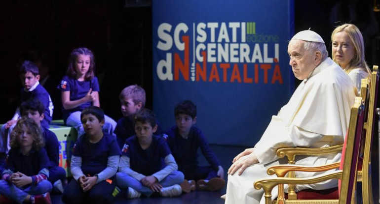 Giorgia Meloni y el Papa