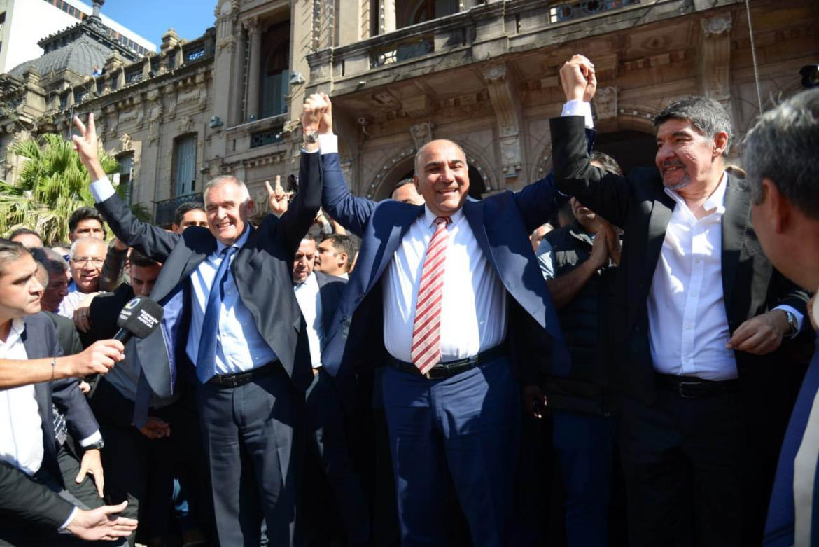 Juan Manzur, acto en Tucumán. Foto: NA