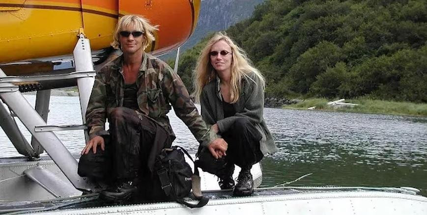 Timothy Treadwell y Amie Hugenard. Foto: Archivo.