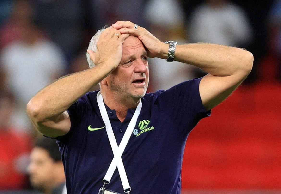 Graham Arnold, técnico de Australia. Foto: REUTERS.