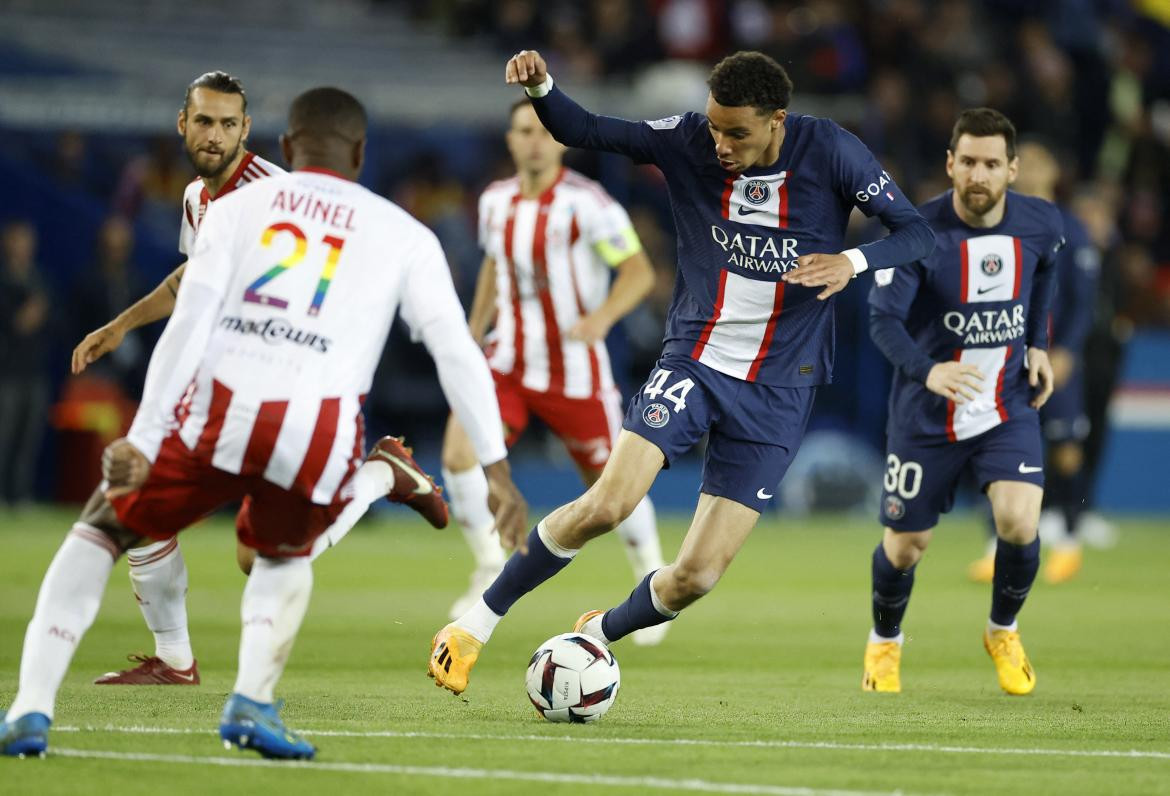 Lionel Messi, PSG vs Ajaccio. Foto: Reuters