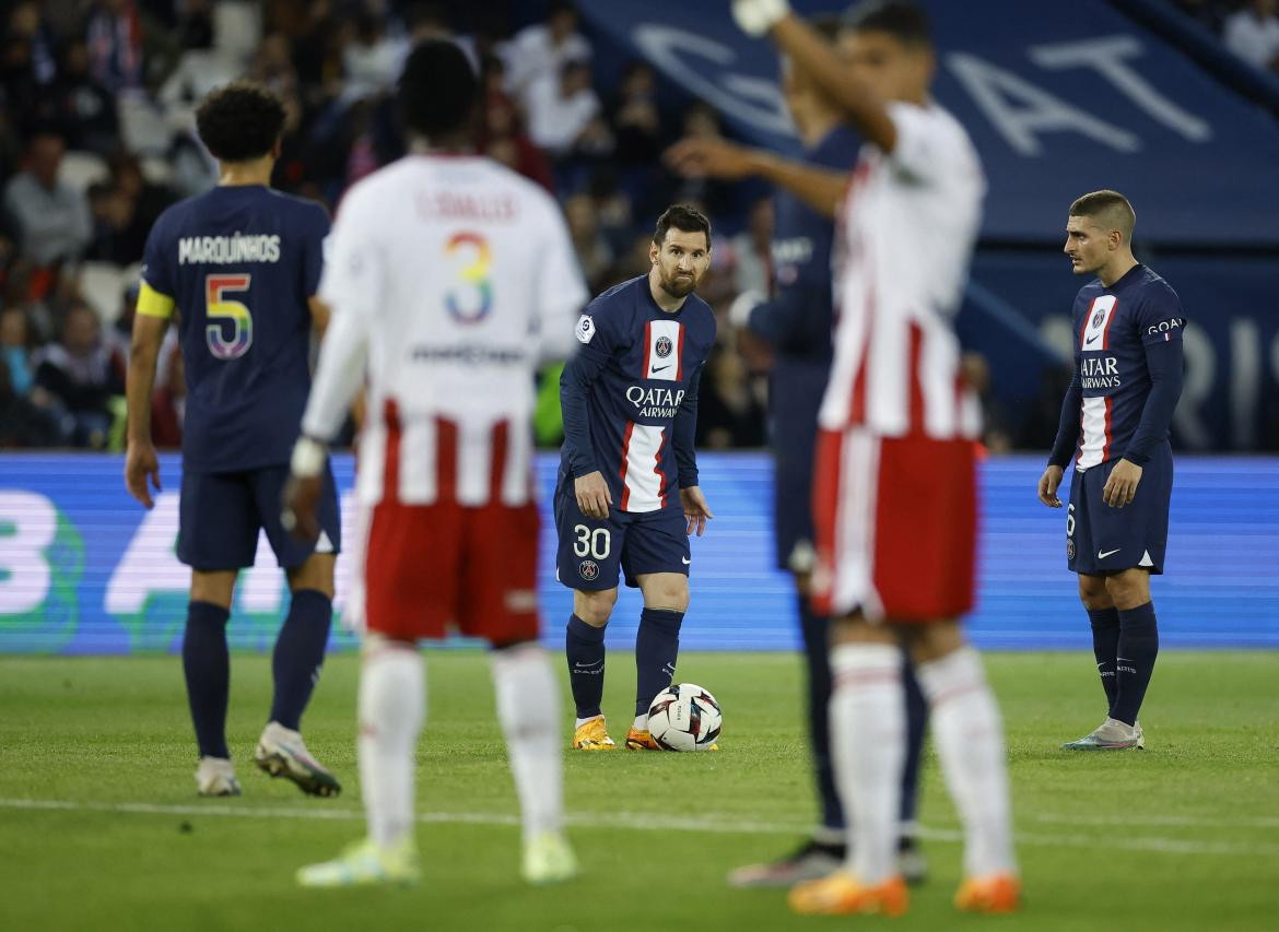 Lionel Messi, PSG vs Ajaccio. Foto: Reuters