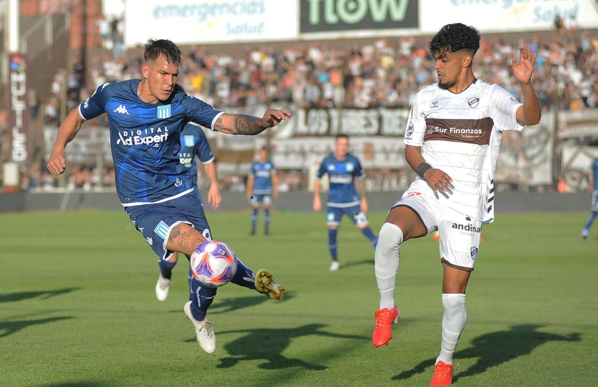 Nicolás Reniero; Platense vs. Racing. Foto: Twitter @RacingClub.