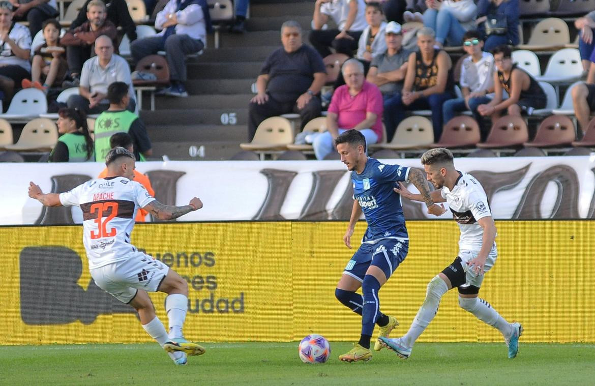 Héctor Fértoli; Platense vs. Racing Club. Foto: Twitter @RacingClub.