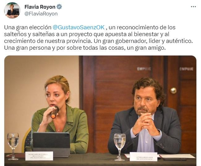 Tuit de Flavia Royón