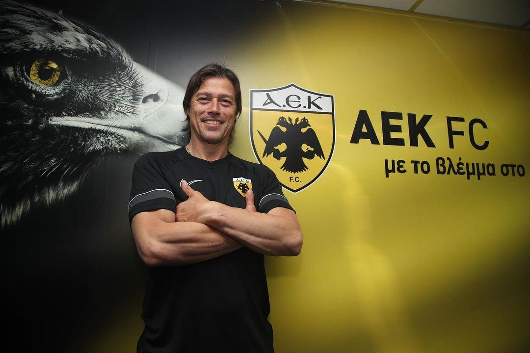 Matías Almeyda; AEK Atenas. Foto: Instagram @peladoalmeyda.