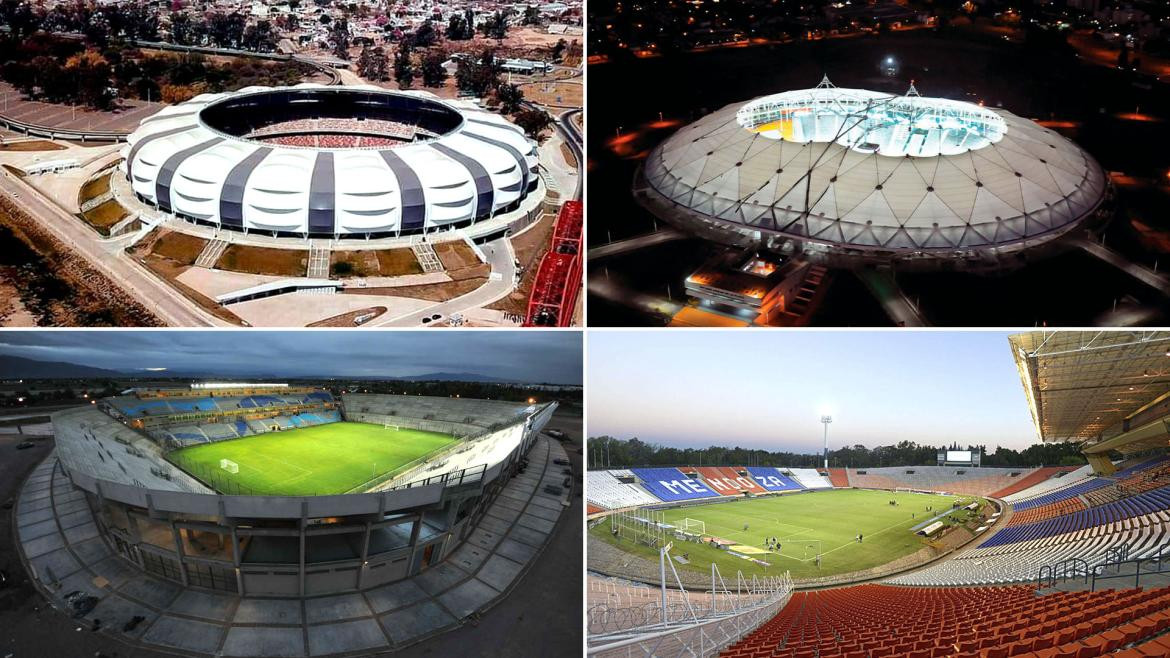 Estadios donde se disputarán los partidos del Mundial Sub 20. Fotos: Télam