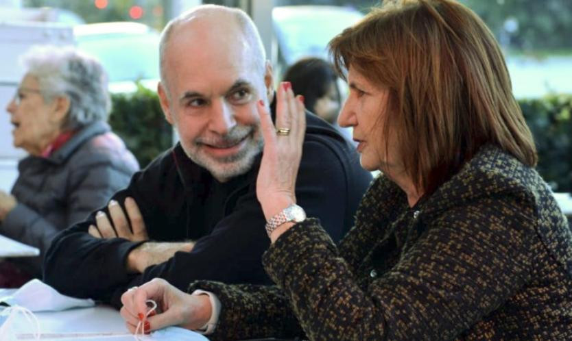 Horacio Rodríguez Larreta junto a Patricia Bullrich. Foto: NA