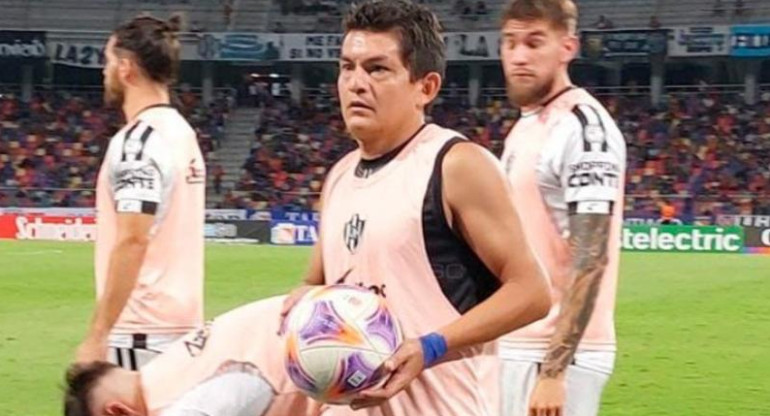La Pulga Rodríguez, futbolista. Foto: NA