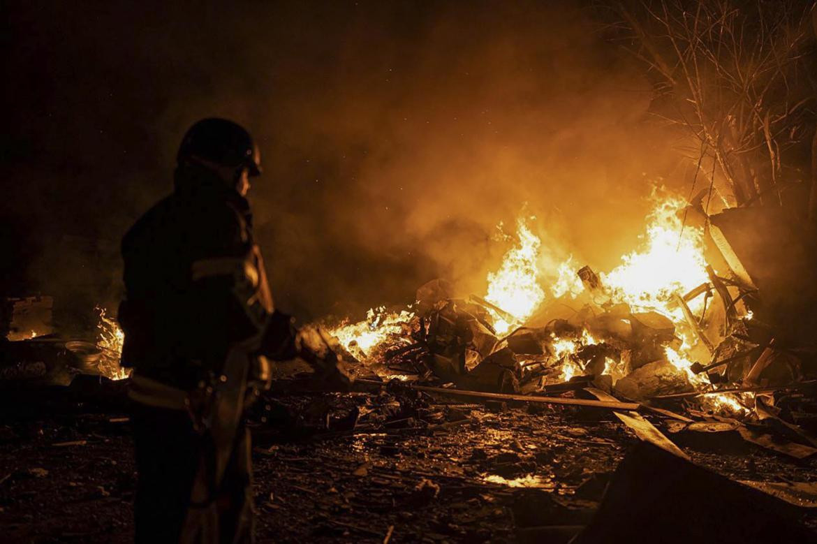 Rusia y un nuevo ataque aéreo sobre Kiev. Foto: EFE.