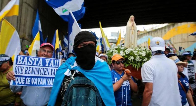 Manifestación en Nicaragua. Foto: Reuters